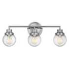 Hinkley Poppy 3 Light Wall Light - Polished Chrome