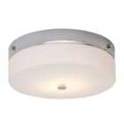 Elstead Lighting Tamar 1 Light Large Flush Light - Polished Chrome
