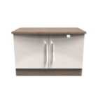 Ready Assembled Fourrisse Low 2 Door Unit - Kashmir Gloss and Darkolino