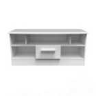 Ready Assembled Fourrisse Open Tv Unit - White Matt
