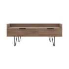 Ready Assembled Hirato Media Console Unit - Carini Walnut