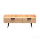 Ready Assembled Hirato Media Console Unit - Nabraska Oak