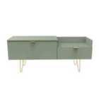 Ready Assembled Hirato Tv Console Unit -Reed Green