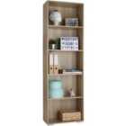 Tectake Lexi Bookcase w/ 5 Shelves - Brown