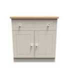 Ready Assembled Wilcox 1 Drawer Sideboard - Kashmir Ash and Oak
