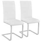 Tectake 2 Dining Rocking Chairs - White