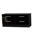 Ready Assembled Fourrisse 4 Drawer Bed Box - Black Gloss