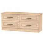 Ready Assembled Devon 4 Drawer Bed Box - Bardolino Oak