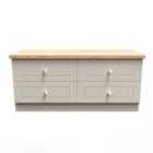 Ready Assembled Wilcox 4 Drawer Bed Box - Kashmir Ash and Oak