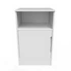 Ready Assembled Barquero Open Drawer Locker - White Matt