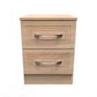 Ready Assembled Devon 2 Drawer Locker - Bardolino Oak