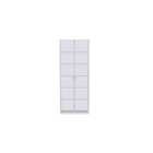 Ready Assembled Cuba Tall Plain Wardrobe - White Matt
