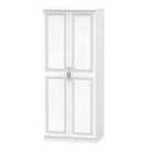 Ready Assembled Devon 2ft6in Plain Wardrobe - White