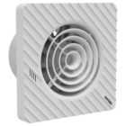 Sensio Drax White Wall Ventilation Fan with Aquilo Ventilation Ducting Kit - 100mm