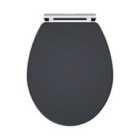 Nuie Classique Soft Close Wooden Toilet Seat - Satin Anthracite