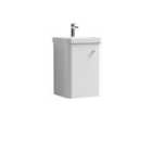 Nuie Core 400 Wall Hung 1-door Unit & Basin - Gloss White