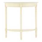 Heritage Console Table Half Moon Antique White