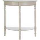 Heritage Console Half Moon Table Vintage Grey