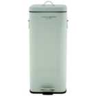 Charles Bentley 30L Retro Square Pedal Bin - Green