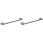 Concept Brushed Nickel Bathroom Furniture Handle for Freestanding Unit - Pack of 2