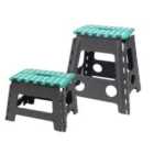 JVL Small and Large Step Stool Set - Grey