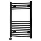 Towelrads Richmond Black Electric Thermostatic Towel Radiator - 1186 x 450mm