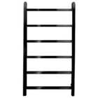 Towelrads Diva Brushed Black Chrome Dry Electric Non Thermostatic Towel Radiator - 800 x 500mm