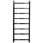 Towelrads Diva Brushed Black Chrome Dry Electric Non Thermostatic Towel Radiator - 1200 x 500mm