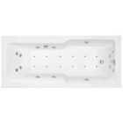 Trojan Treyford 14 Jet Whirlpool Shower Bath with Airspa & LED Light - 1700 x 750mm