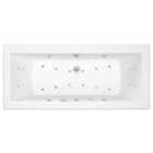 Trojan Prinsted Double Ended 14 Jet Whirlpool Bath with Airspa & LED Light 1700 x 750mm