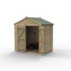 Forest Garden Beckwood 7x5 Apex Shed - No Window, Double Door