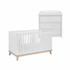 Babymore Mona 2 Piece Universal Room Set - White