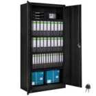 Tectake Filing Cabinet w/ 5 Shelves 80cm - Grey