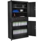 Tectake Filing Cabinet w/ 2 Drawers - Black