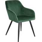 Tectake Chair Marilyn w/ Armrests - Green
