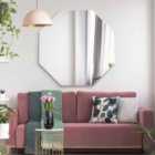 Mirroroutlet Octa - All Glass Modern Bevelled Octagonal Wall Mirror 39" X 39" (100X100Cm)