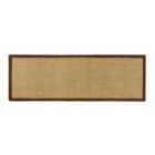 Origins Sisal Runner Warm Natural with Dark Brown Border 67x200