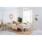 Birlea 135cm Mercia Four Poster Bed - White