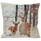 Paoletti Mother And Fawn Polyester Filled Cushion Cream
