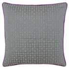 Paoletti Pimlico Polyester Filled Cushion Silver/Magenta