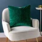 Paoletti Ripple Polyester Filled Cushion Emerald