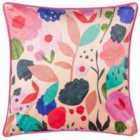 Kate Merritt Floral Collage Polyester Filled Cushion Multicolour