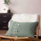 Furn. Pritta Polyester Filled Cushion Eucalyptus