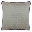 Paoletti Balham Polyester Filled Cushion Taupe/Purple