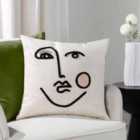 Furn. Cleo Polyester Filled Cushion Pink/Green