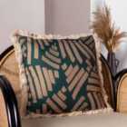 Paoletti Oromo Polyester Filled Cushion Green