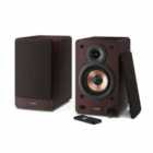 Sharp Cp-ss30(br) 2-way Active Bookshelf Speakers - Brown