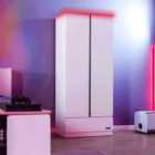 Carbon-tek 2 Door Wardrobe With Drawer And LED Lights