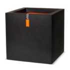 Capi Europe Square Smooth PLanter NL 40x40x40- Black