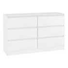 Seconique Malvern 6 Drawer Chest - White